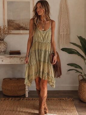 Young Threads NWT Boho Patchwork Mini Dress - Size Small